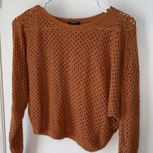 Express Rust Crew Neck Sweater